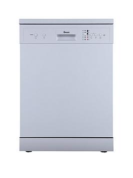 Product photograph of Swan Sdw751150w 12-place Fullsize Dishwasher - White from very.co.uk