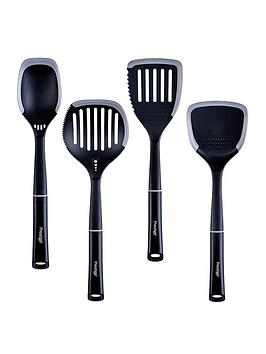 Product photograph of Prestige 2-in-1 Kitchen Utensils Set Of 4-cooking Utensils With Non Scratch Silicone Edges Heat Resistant Utensils To Protect Non Stick Cookware from very.co.uk