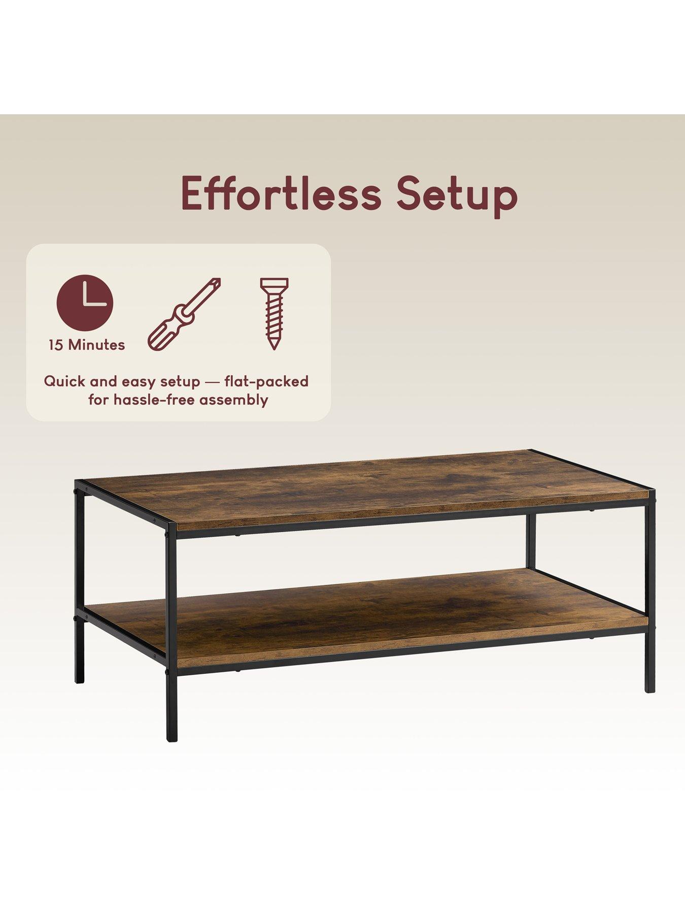 Vida Designs Brooklyn Coffee Table - Dark Oak | Very.co.uk