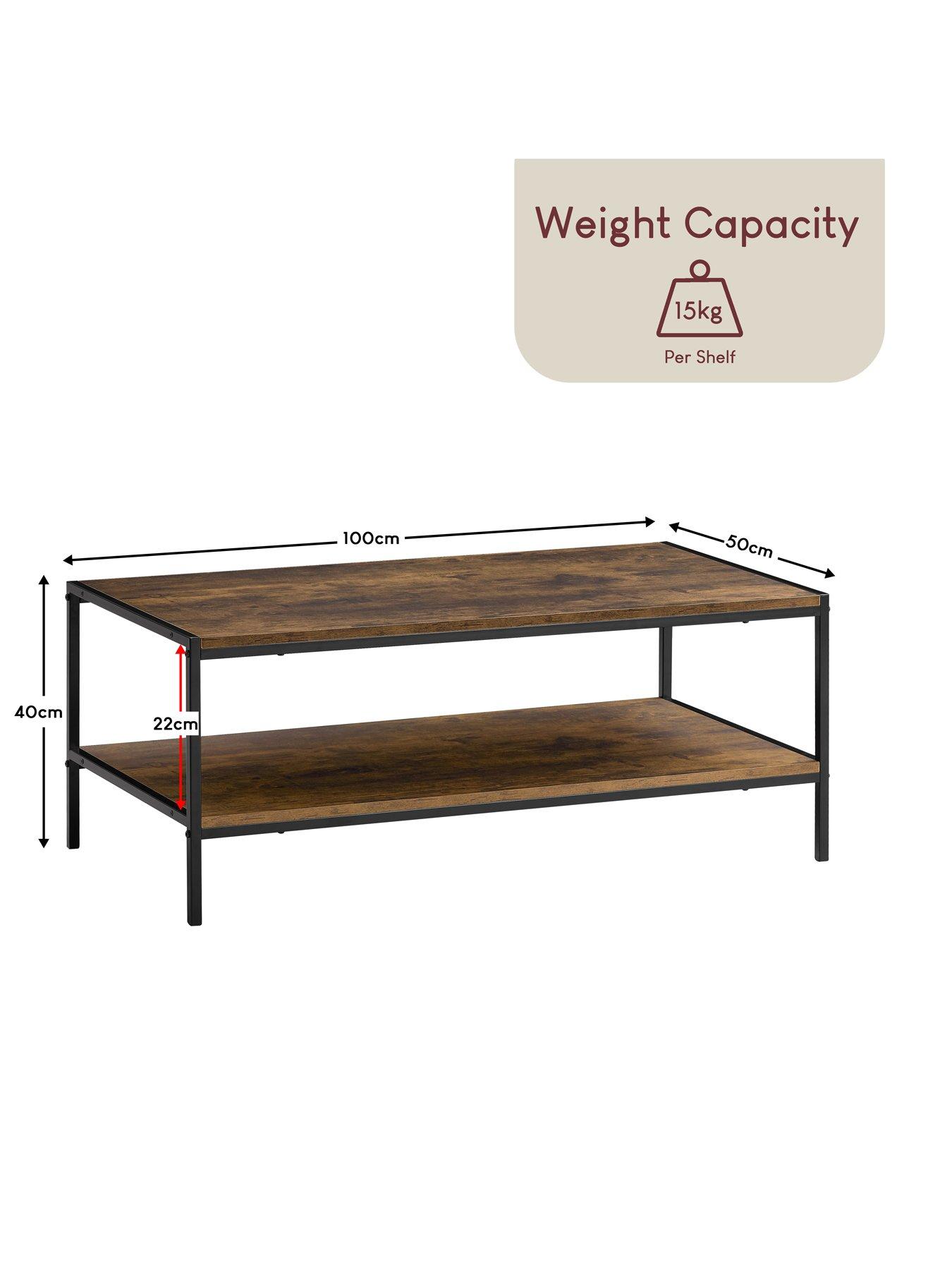 Vida Designs Brooklyn Coffee Table - Dark Oak | Very.co.uk