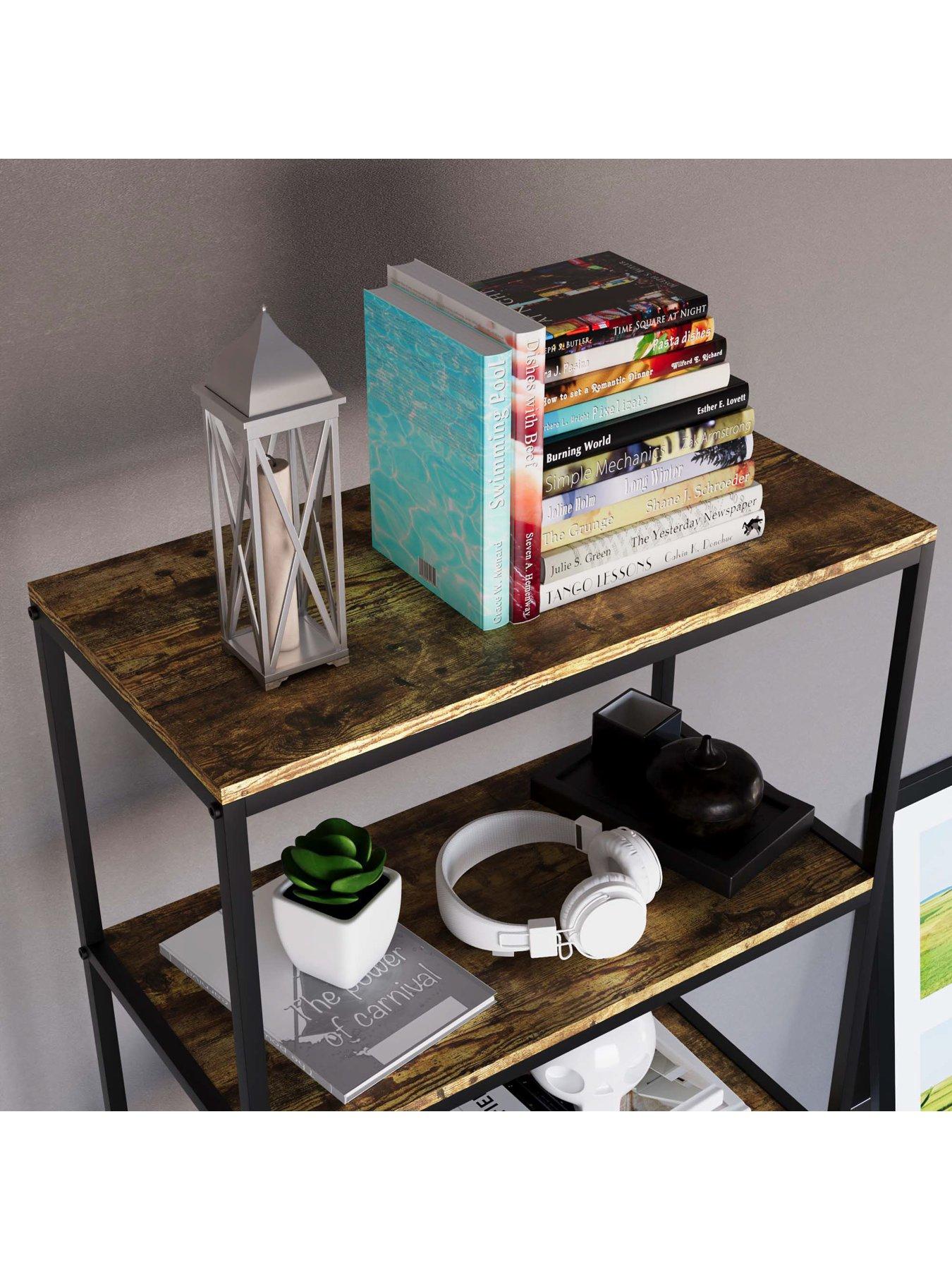 Image 5 of 6 of Vida Designs Brooklyn 5 Tier Bookcase - Dark Oak