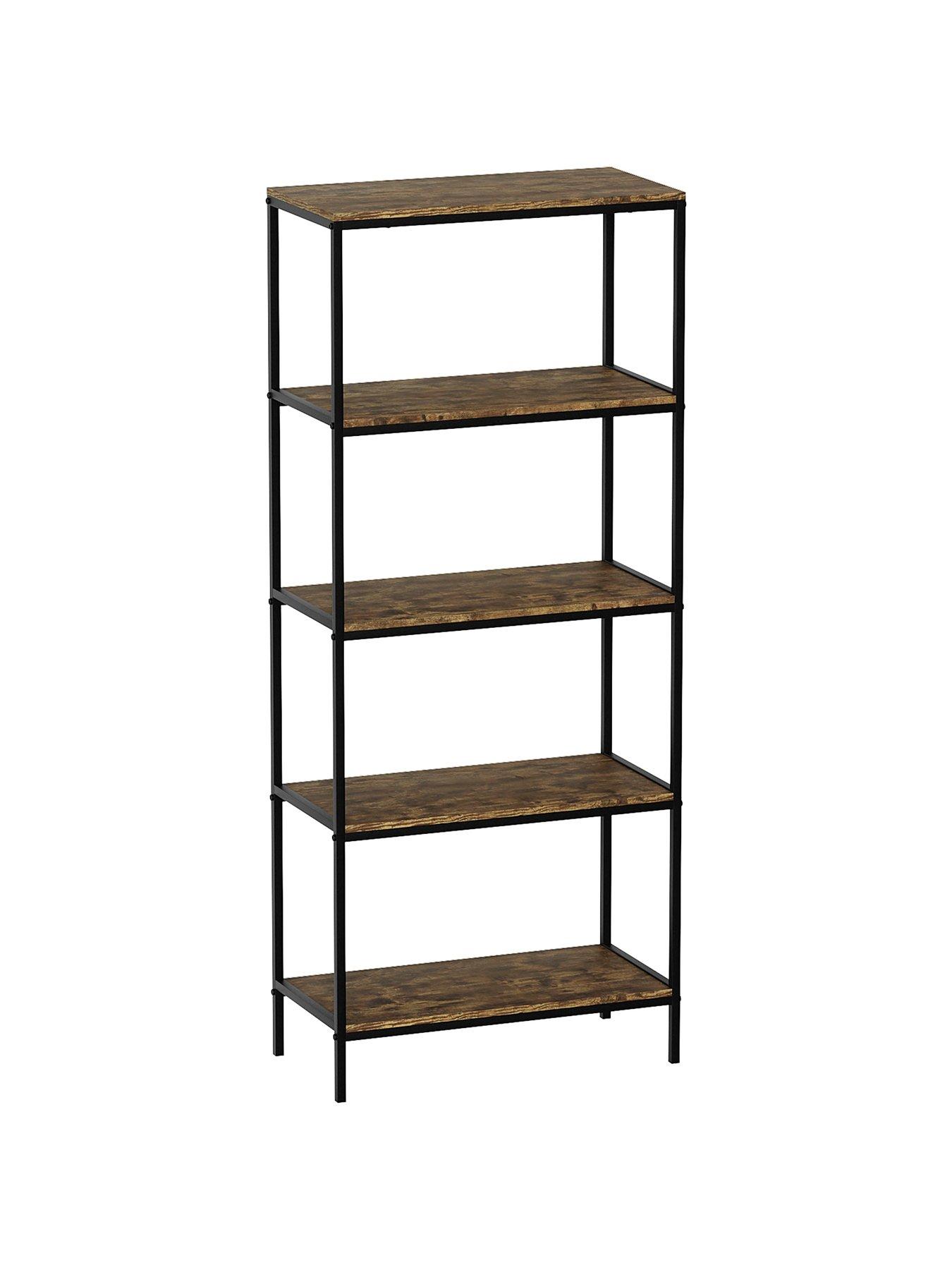 Image 6 of 6 of Vida Designs Brooklyn 5 Tier Bookcase - Dark Oak