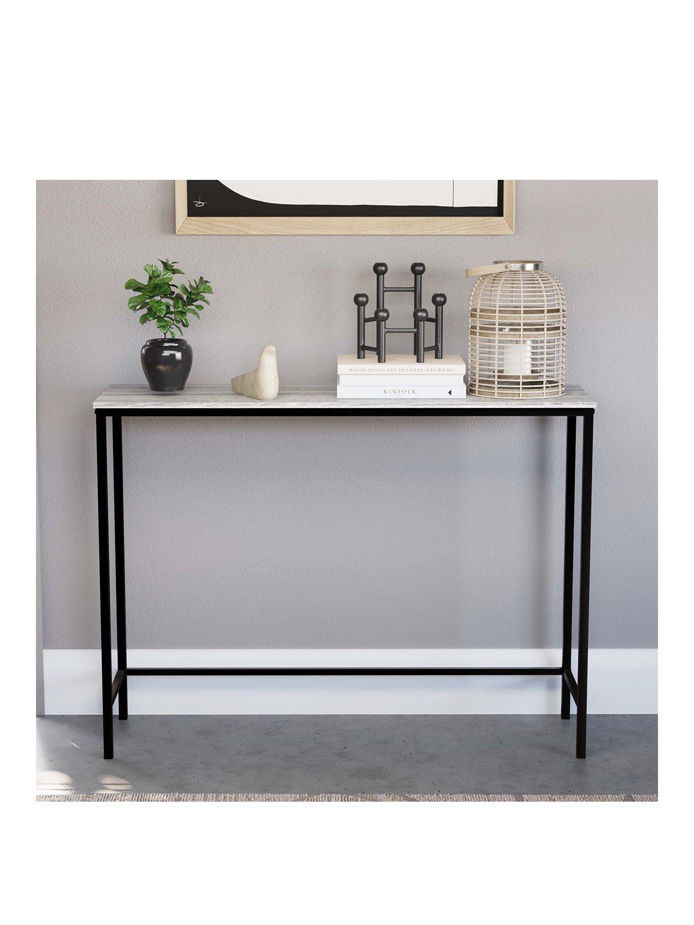Image 3 of 6 of Vida Designs Brooklyn Console Table - Grey Oak