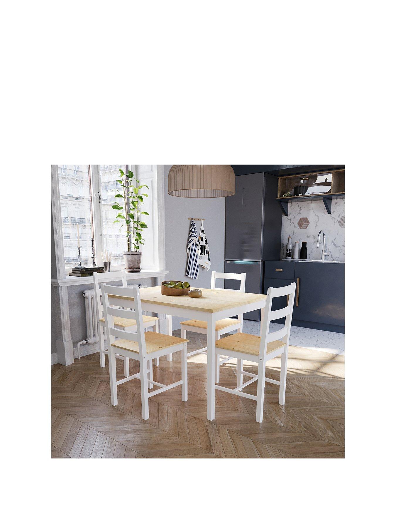 Product photograph of Vida Designs Yorkshire 4 Seater Dining Set from very.co.uk