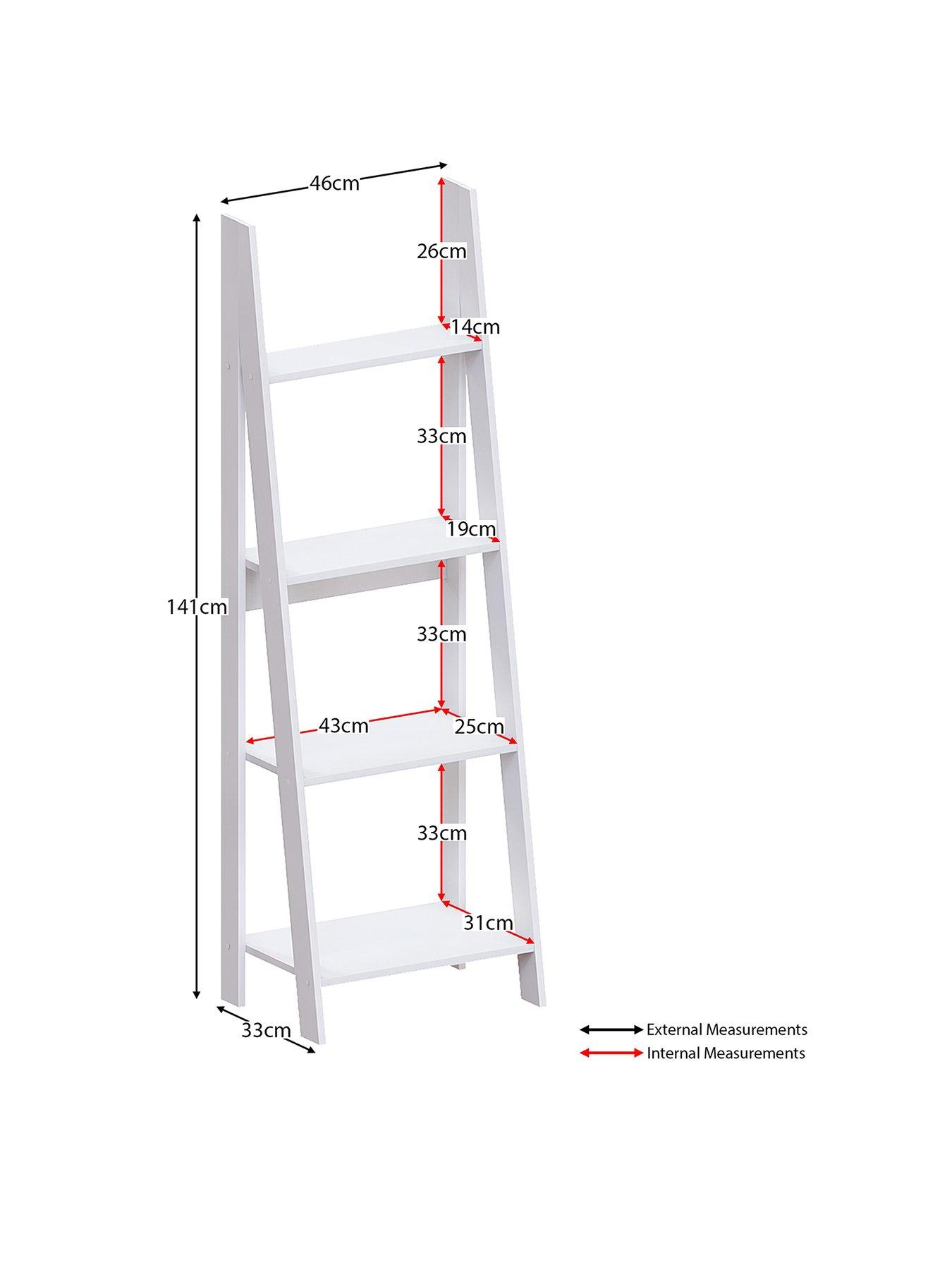 Image 2 of 6 of Vida Designs Bristol 4 Tier Step Ladder Bookcase