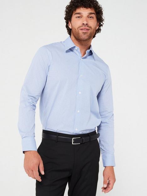 very-man-formal-micro-check-shirt-bluewhite