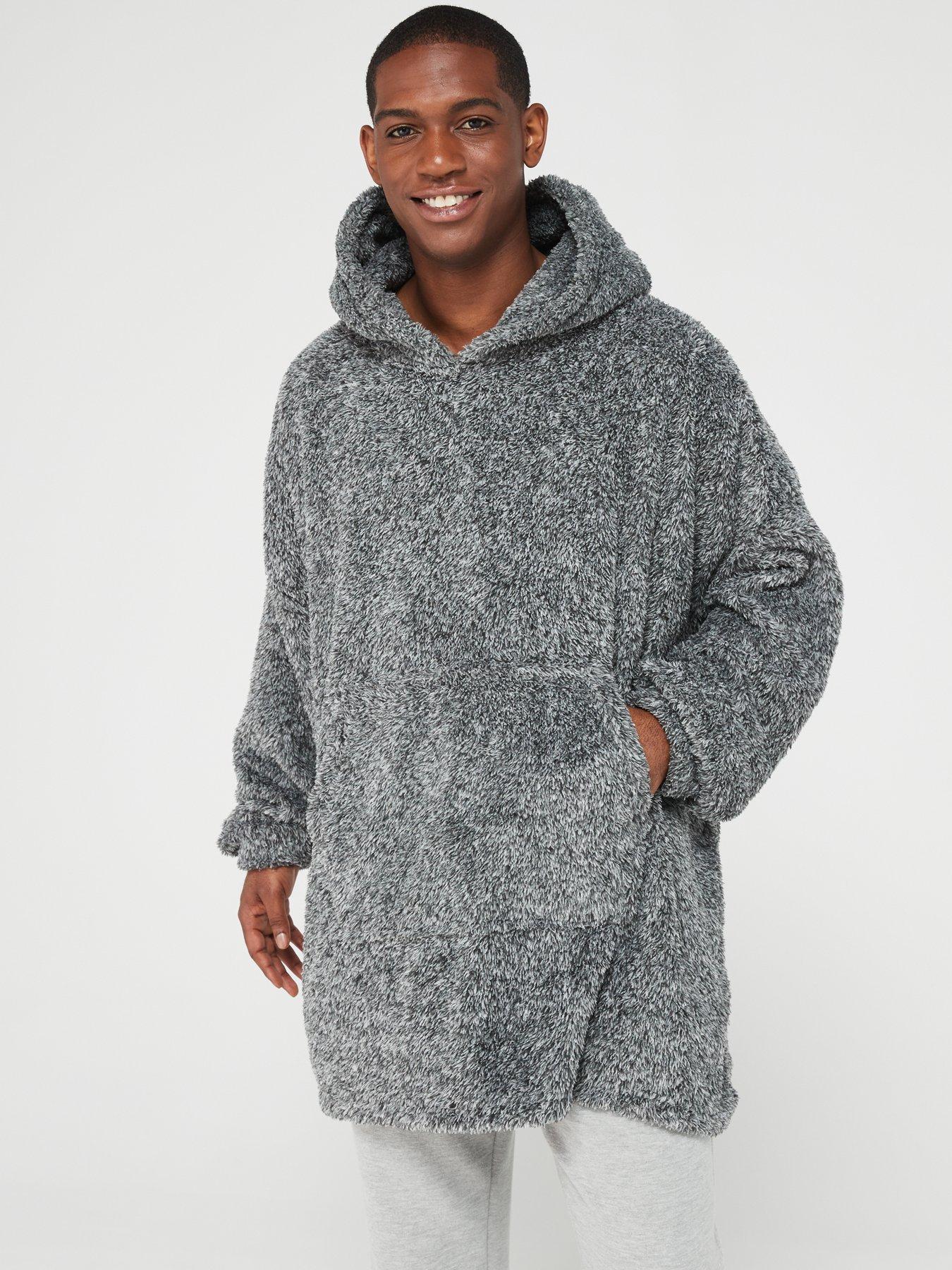 Silentnight Oversized Fleece Hoodie - Charcoal