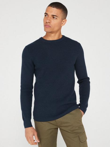 very-man-chunky-soft-touch-crew-neck-jumper-navy