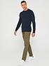  image of very-man-chunky-soft-touch-crew-neck-jumper-navy