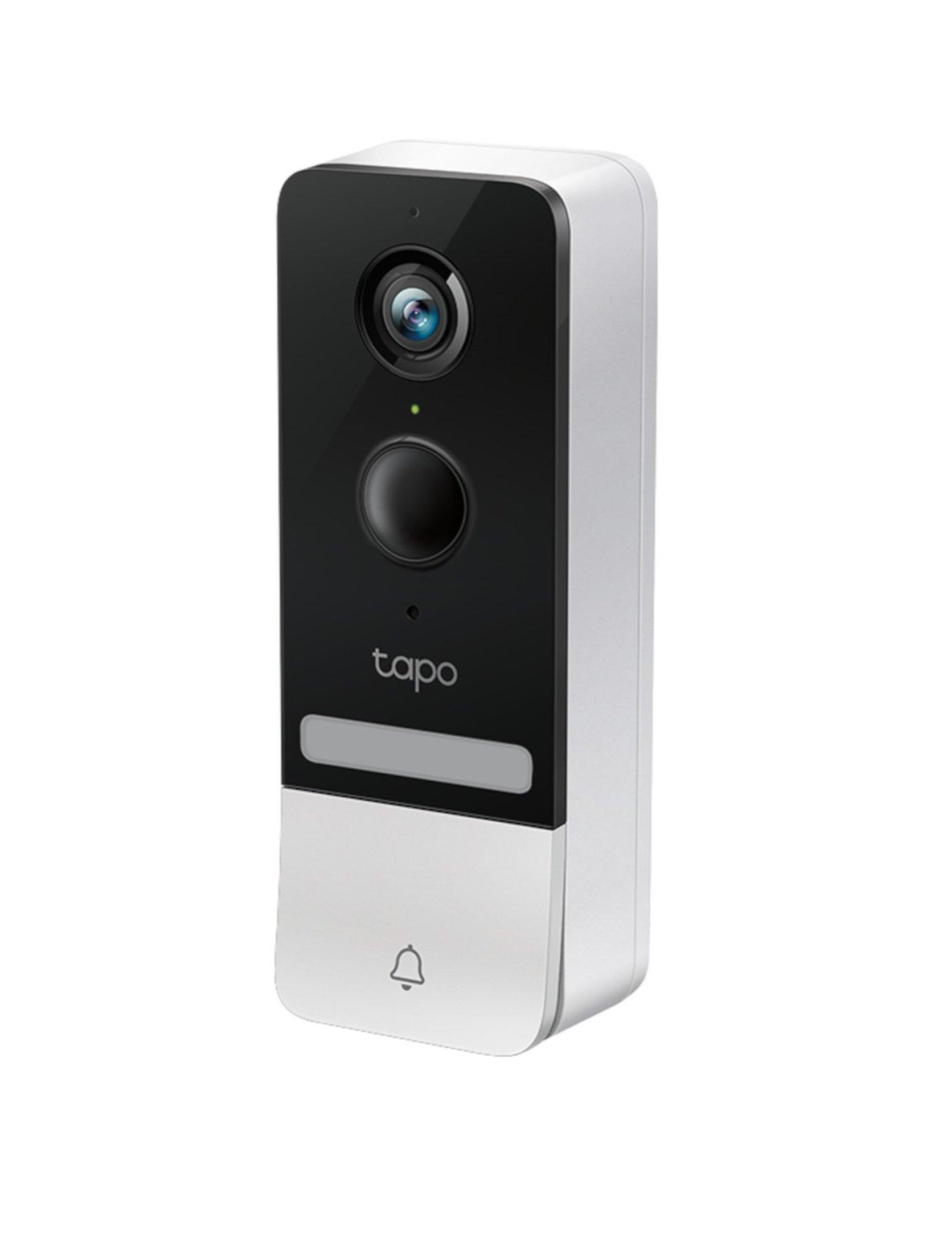 TP Link Tapo D230S1 2K 5MP Video Doorbell Camera with Battery  &  Chime, Head-to-Toe View, No Monthly Fee