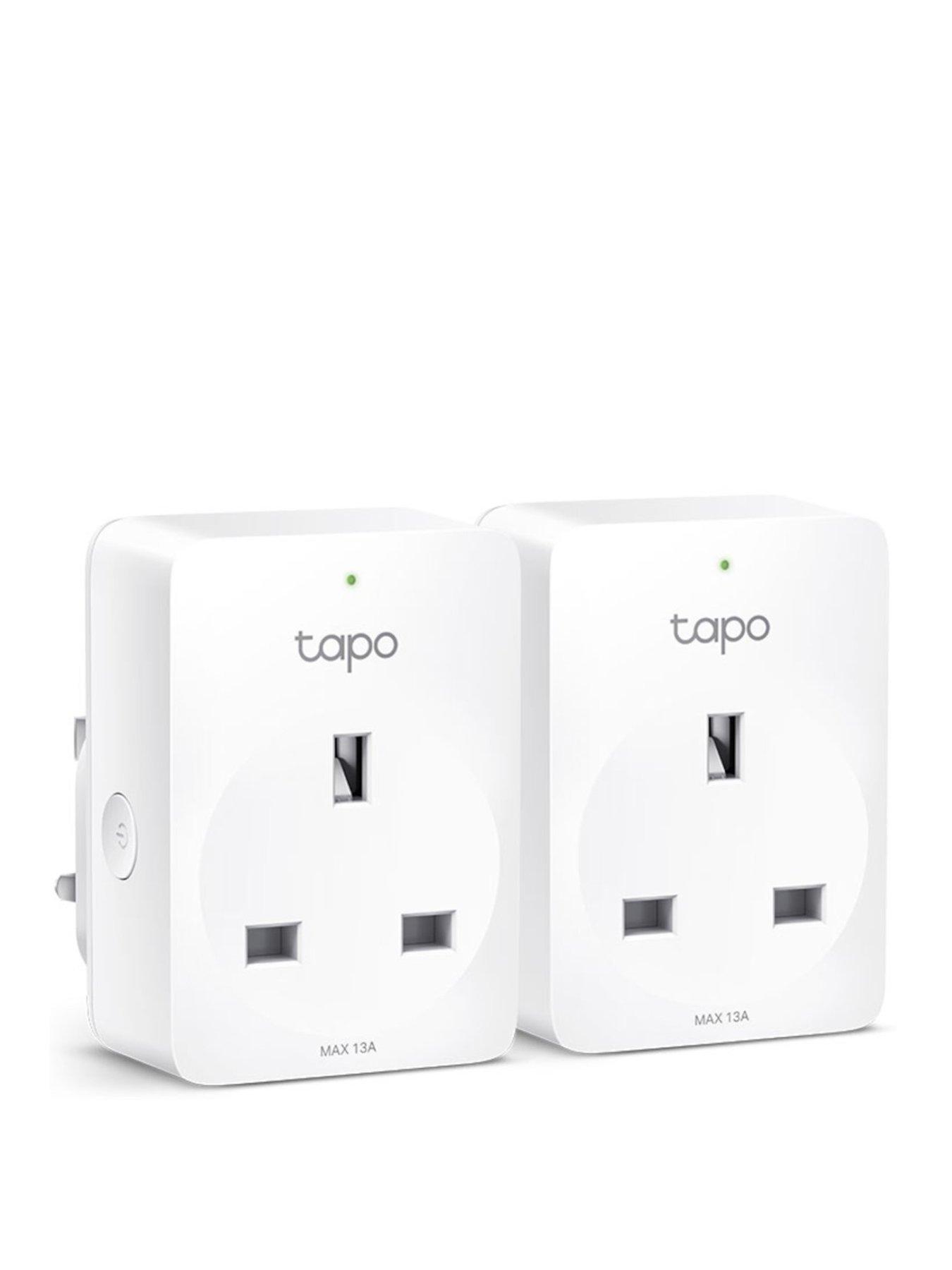 Product photograph of Tp Link Tapo P110 Smart Socket With Energy Monitoring 2-pack from very.co.uk