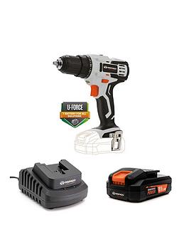 Product photograph of Daewoo U-force Series Battery Operated Drill 2mah Battery Amp Charger Included from very.co.uk