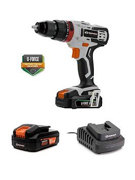 Product photograph of Daewoo U-force Series Battery Operated 18v Hammer Drill 2mah Battery Amp Charger Included from very.co.uk