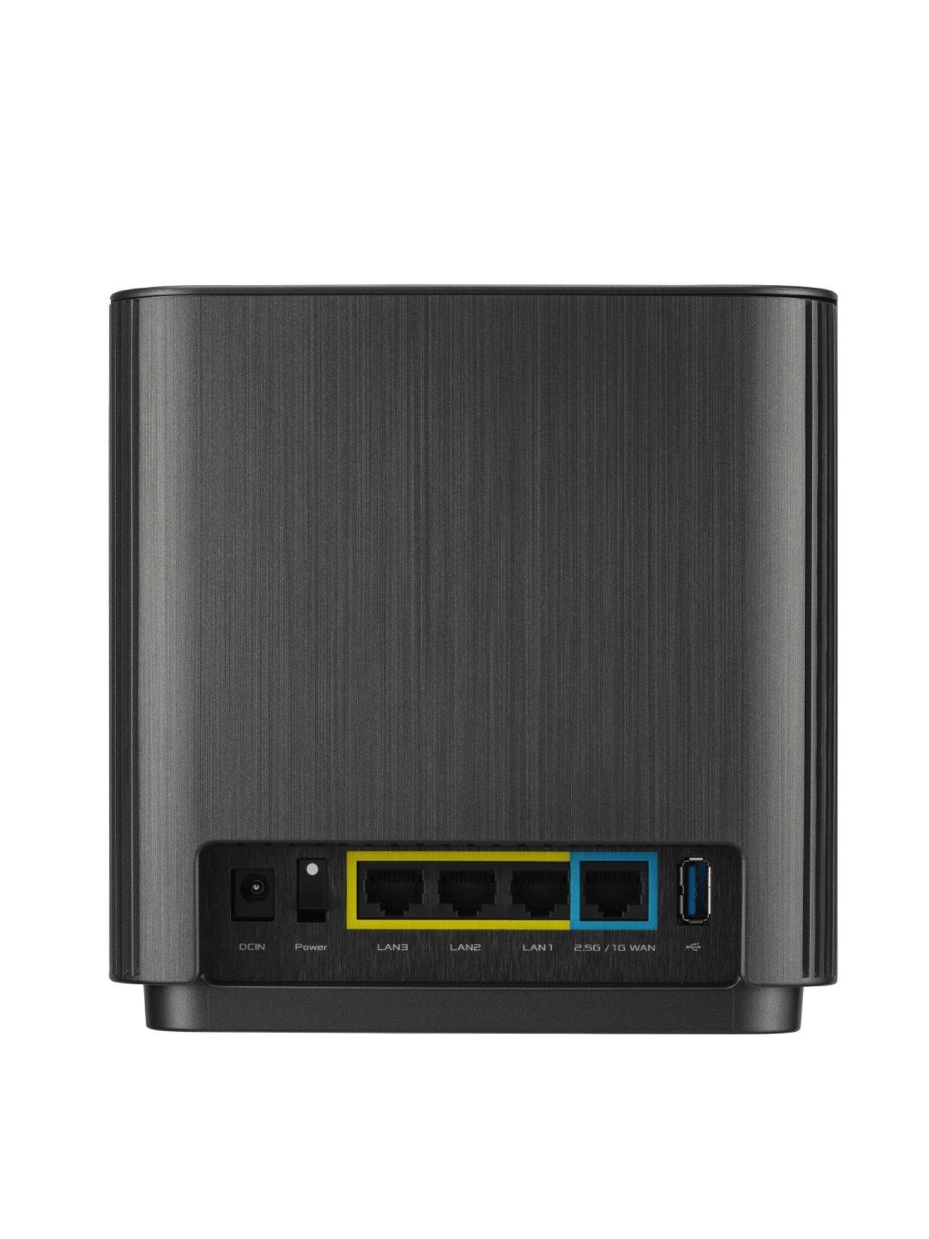 Image 2 of 5 of Asus ZenWiFi XT9 2 pack BLACK- AX7800 Whole-Home Tri-band Mesh WiFi 6 System