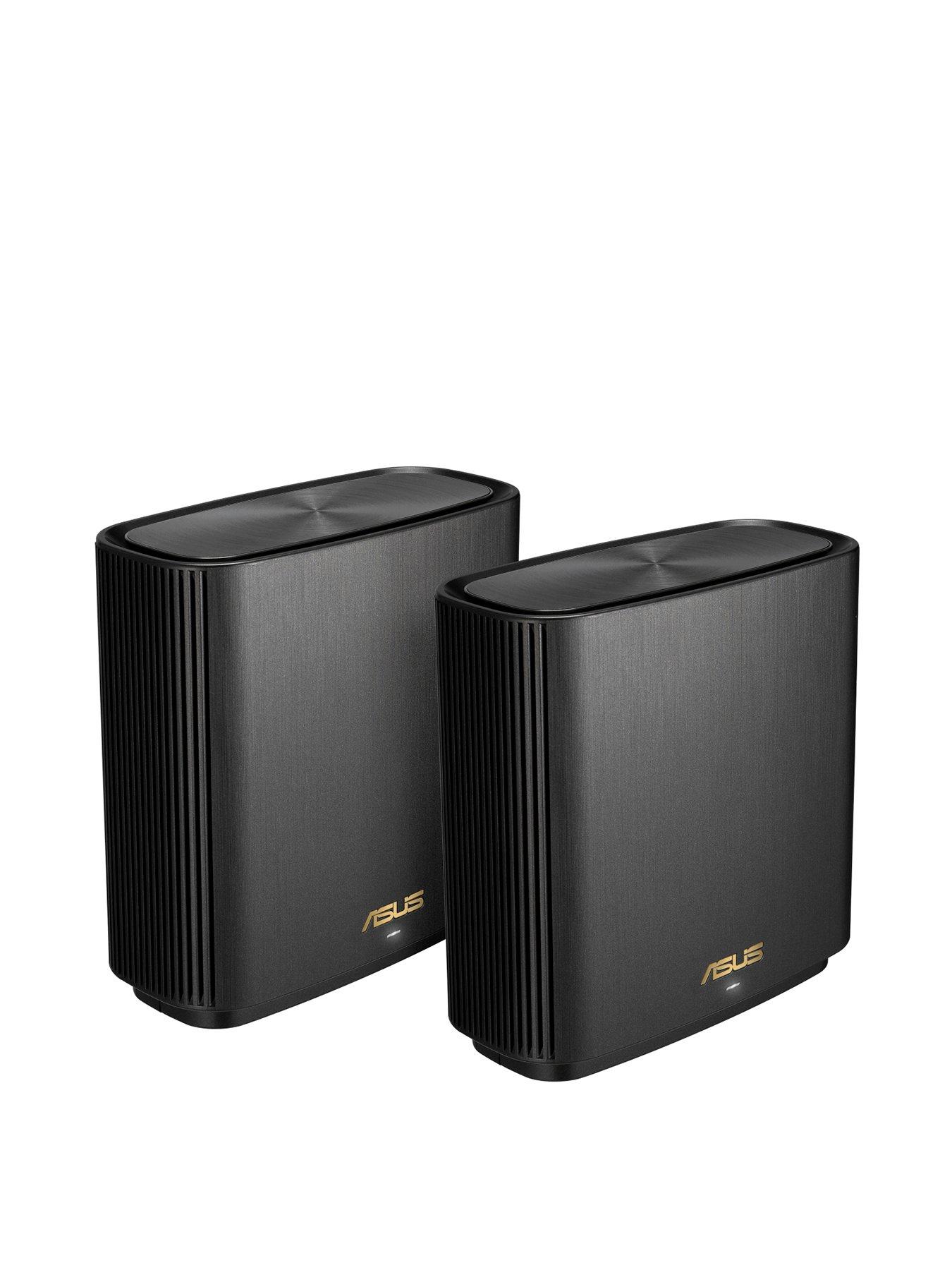 Image 3 of 5 of Asus ZenWiFi XT9 2 pack BLACK- AX7800 Whole-Home Tri-band Mesh WiFi 6 System