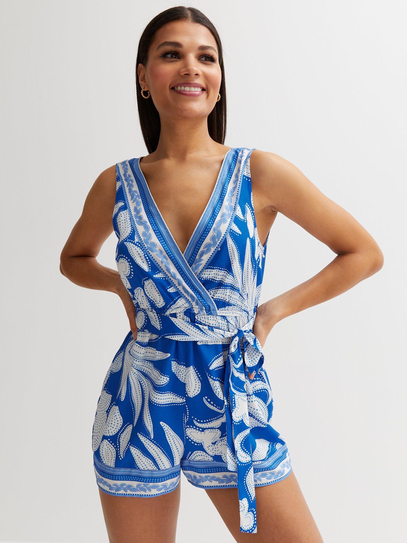 Leaf hot sale print playsuit