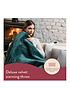  image of dreamland-hurry-home-deluxe-velvet-electric-warming-throw-emerald
