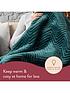  image of dreamland-hurry-home-deluxe-velvet-electric-warming-throw-emerald