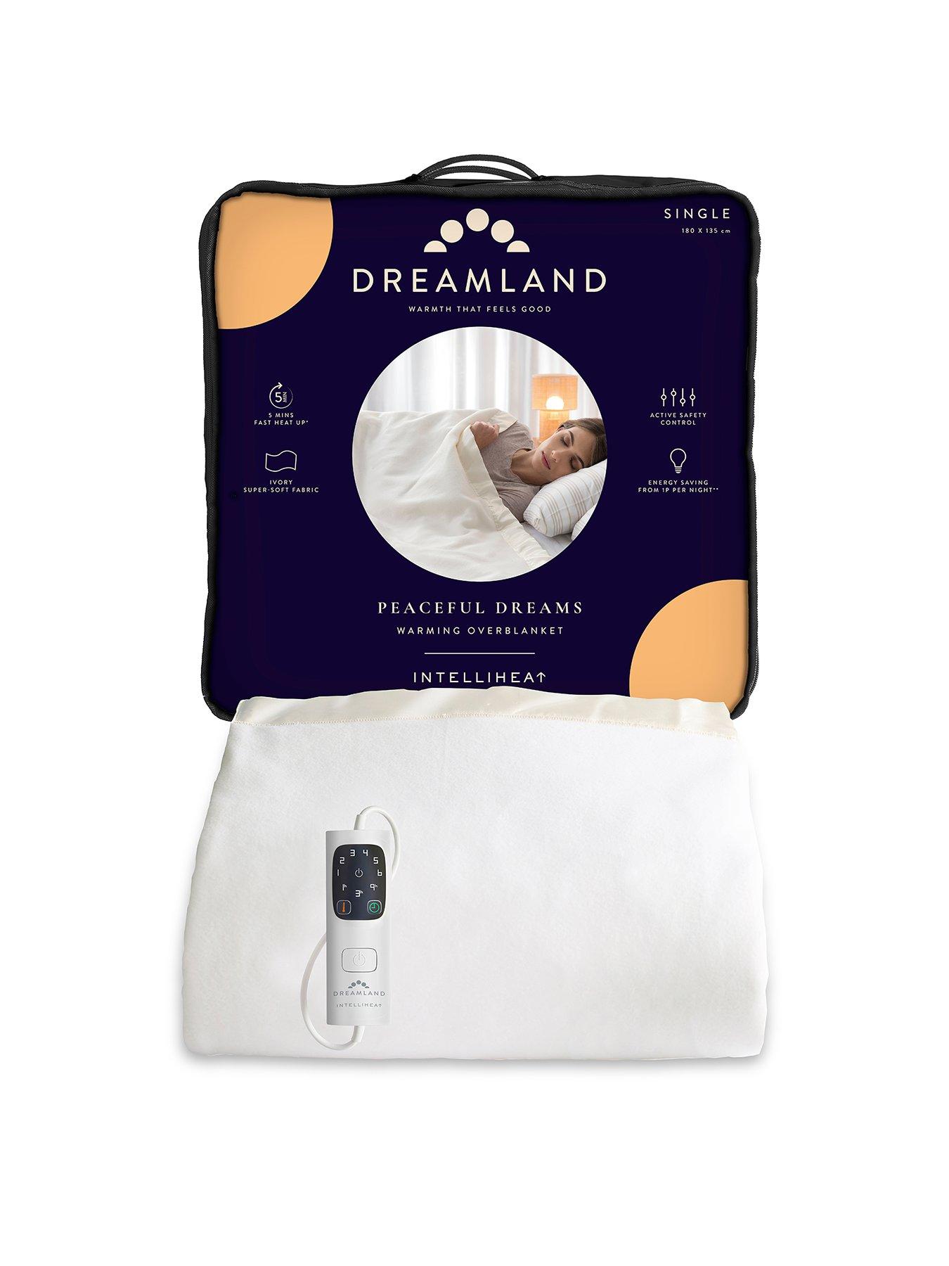 Dreamland Peaceful Dreams Electric Overblanket White very.co.uk