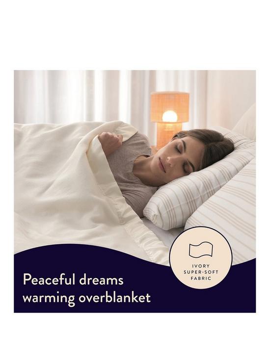 stillFront image of dreamland-peaceful-dreams-electric-overblanket-white