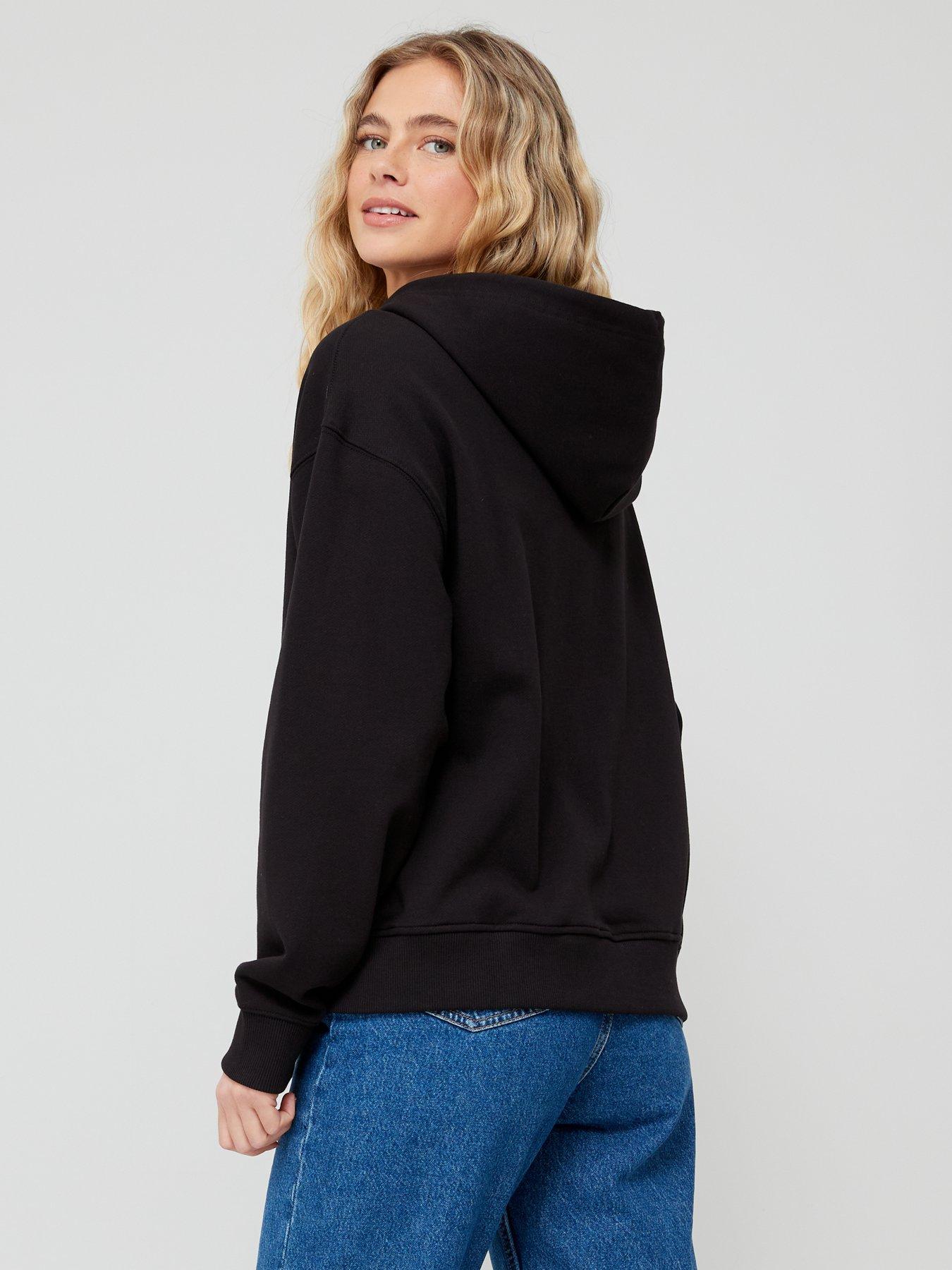 Relaxed Zip Through Hoodie