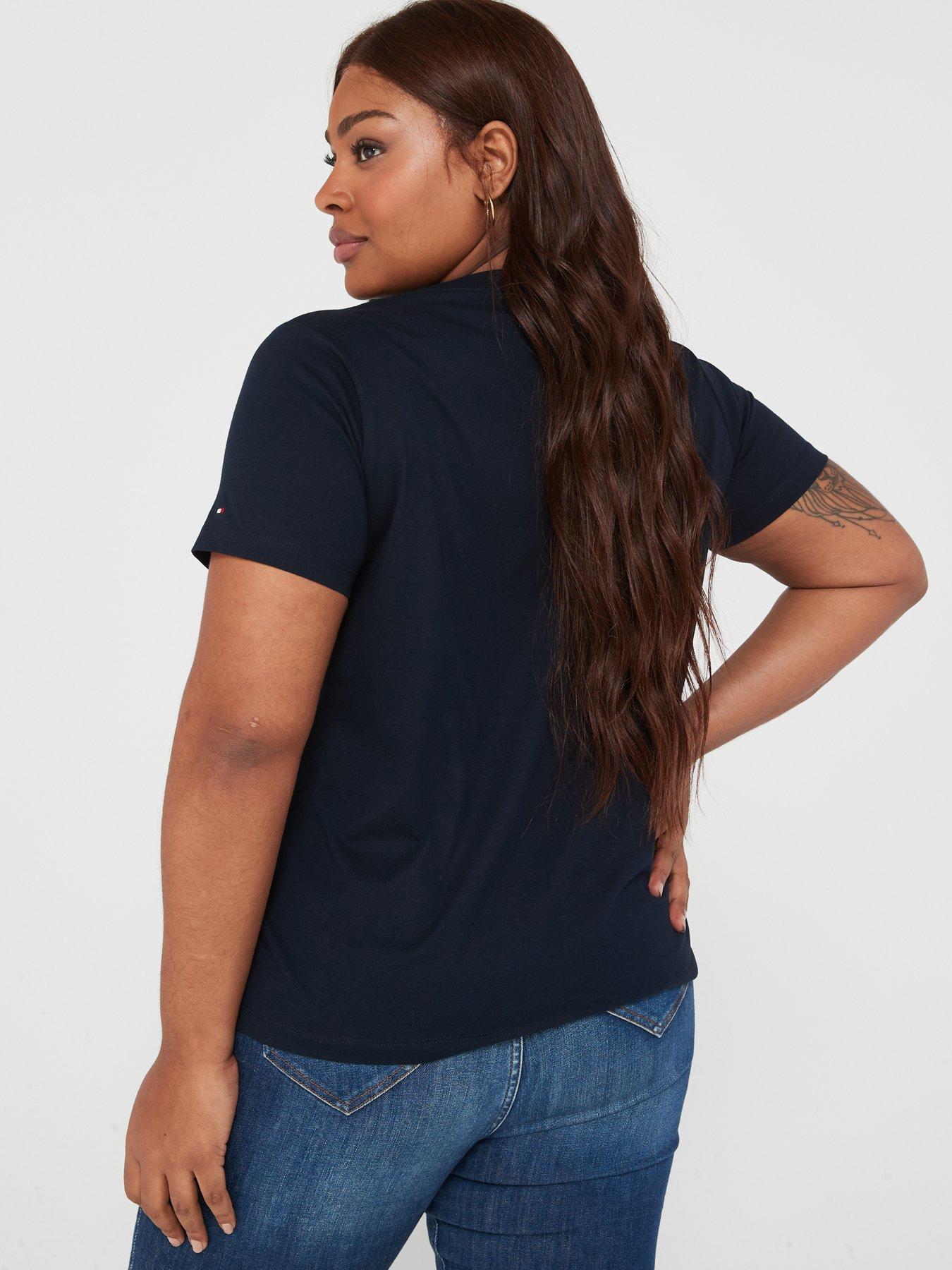 Plus size tommy shop hilfiger t shirt