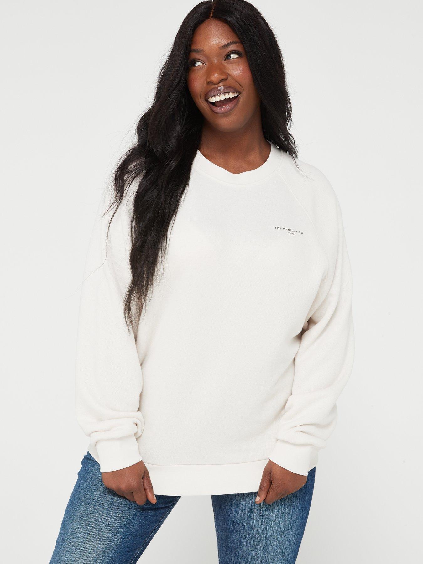 Tommy hilfiger best sale sweatshirt white