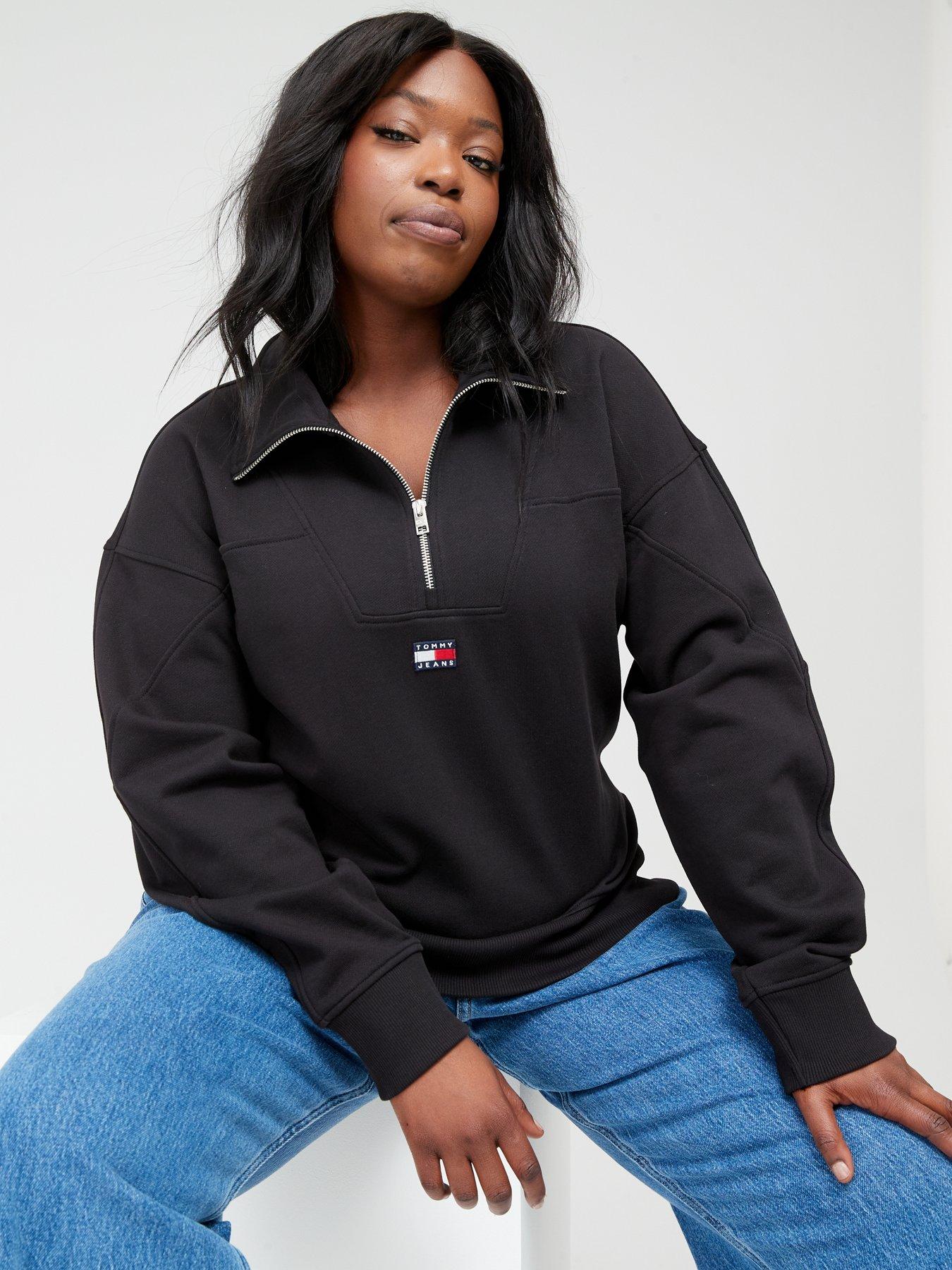 Black tommy best sale hilfiger jumper womens