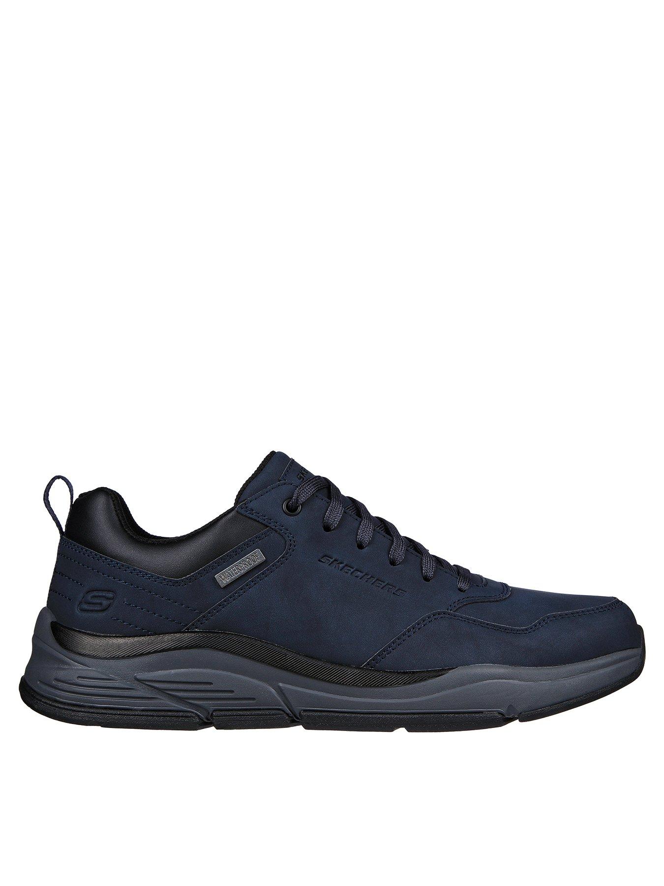 Skechers Benago Low Profile Waterproof Lace Up Trainers Very