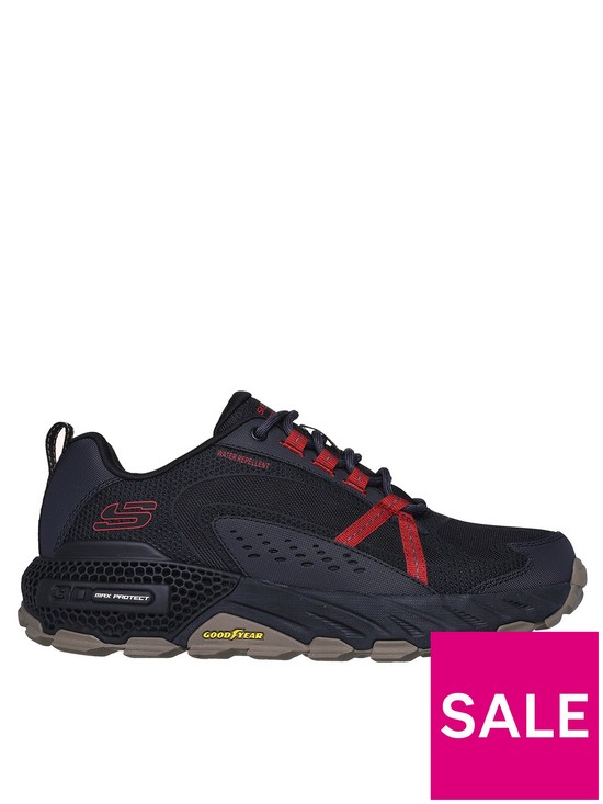 front image of skechers-outdoor-3d-max-protect-goodyear-trainers-black