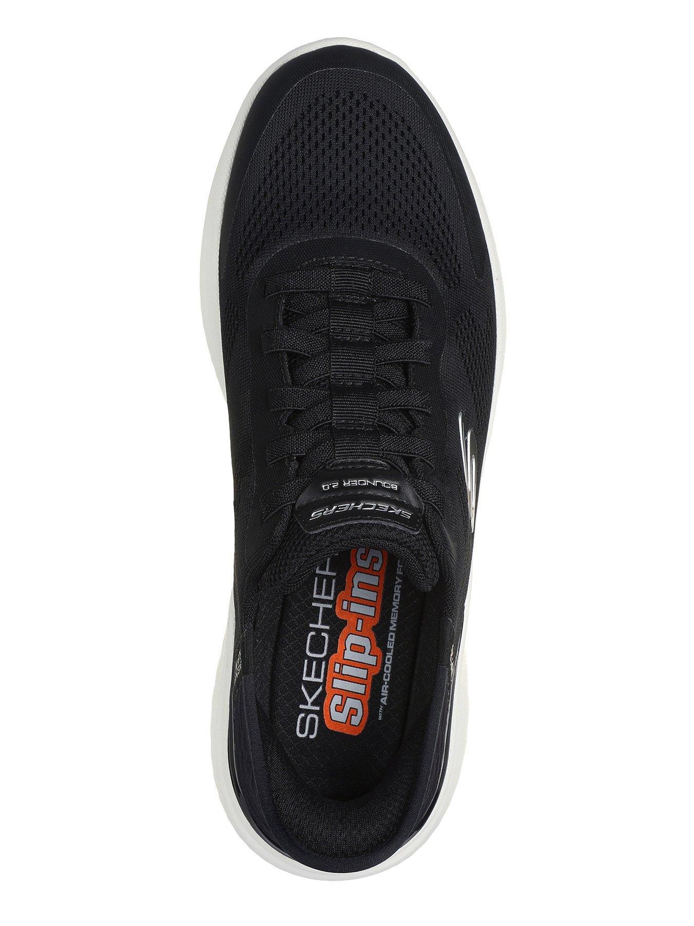 Skechers Slip-Ins Bounder 2.0 Trainers - Black | Very.co.uk