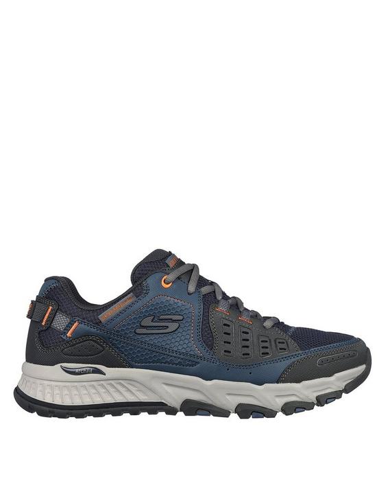 front image of skechers-outdoor-arch-fit-escape-plan-outdoor-shoe-navy