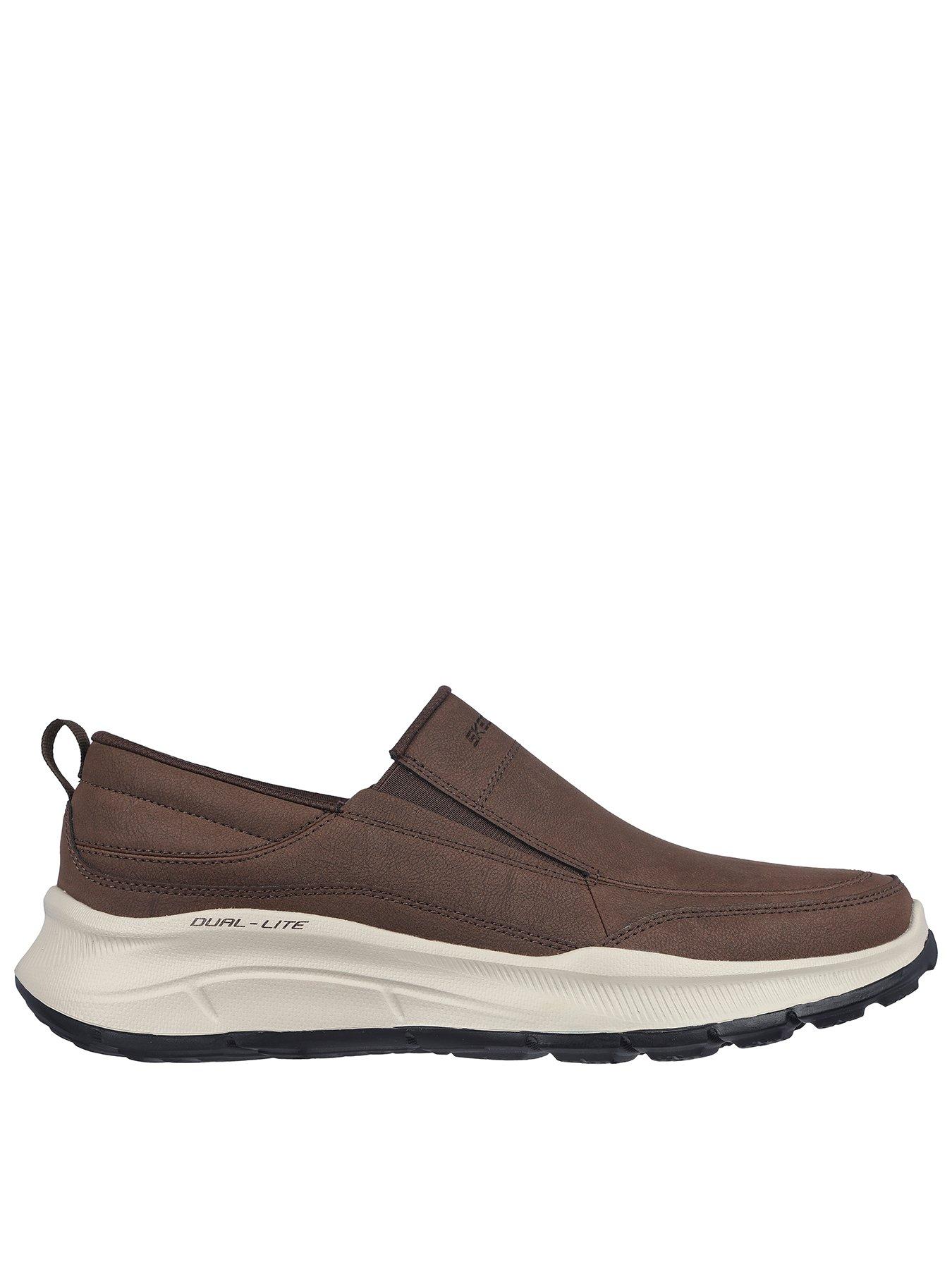 Skechers Equalizer 5.0 Relaxed Fit Memory Foam Trainers - Brown | very.co.uk