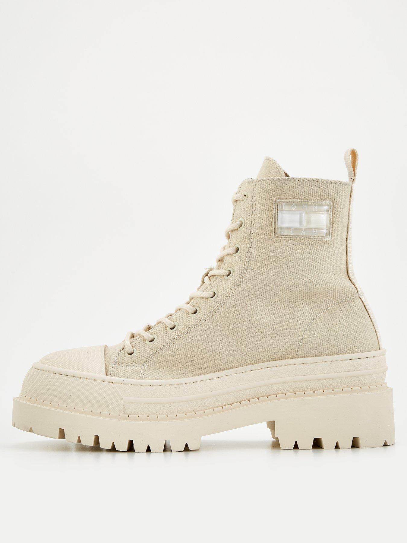 Canvas ankle boots uk outlet