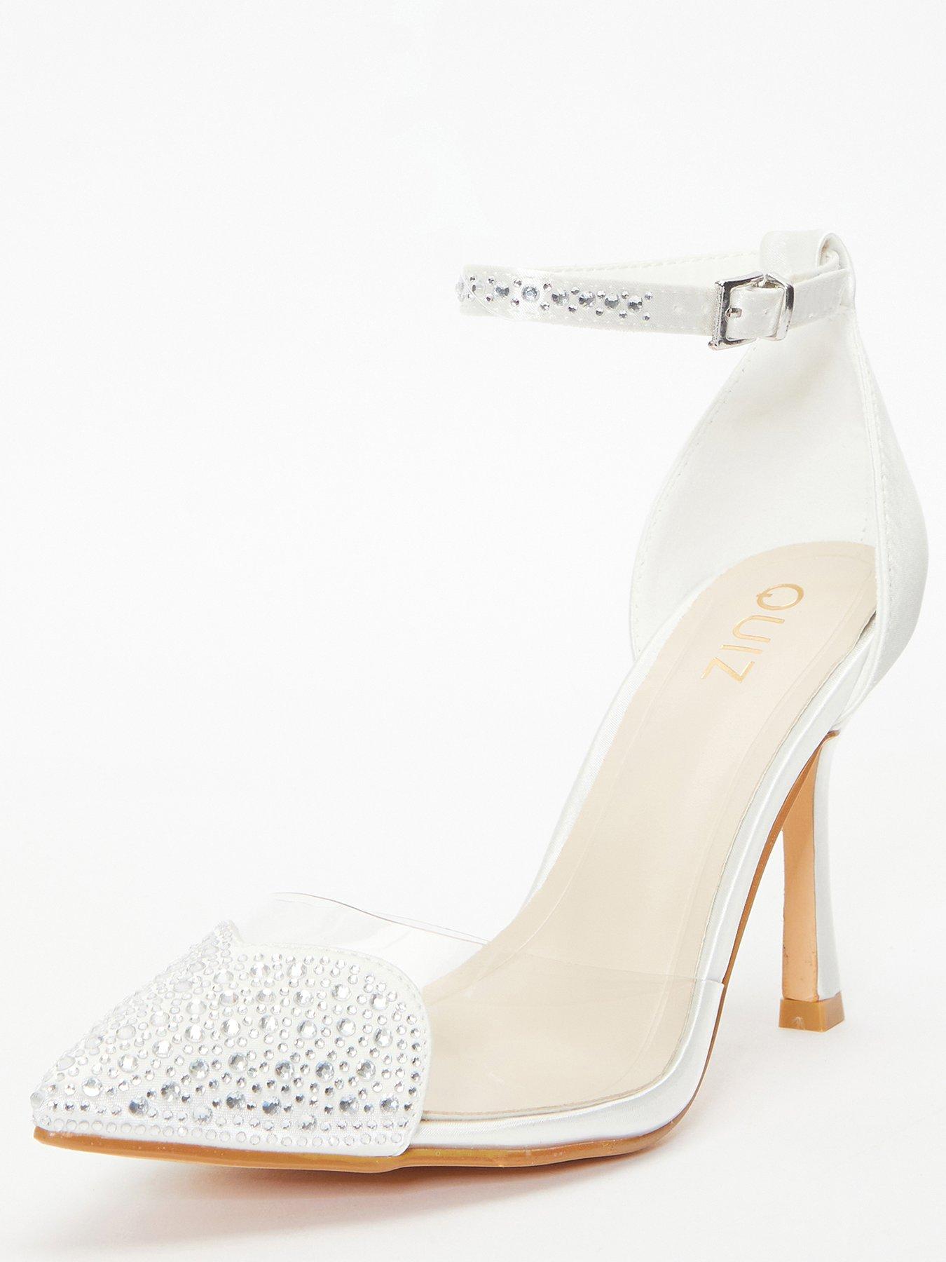 Quiz deals white heels