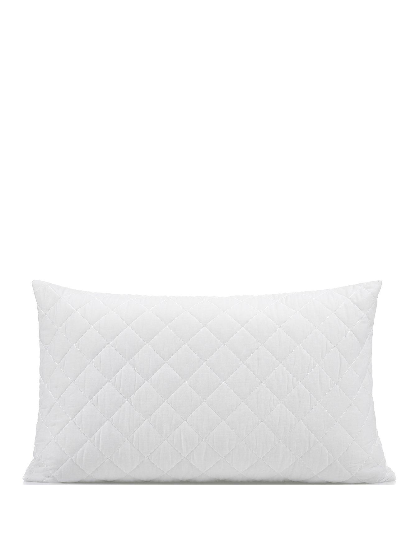 Very Home Hollowfibre Pillow Protector Pair - White