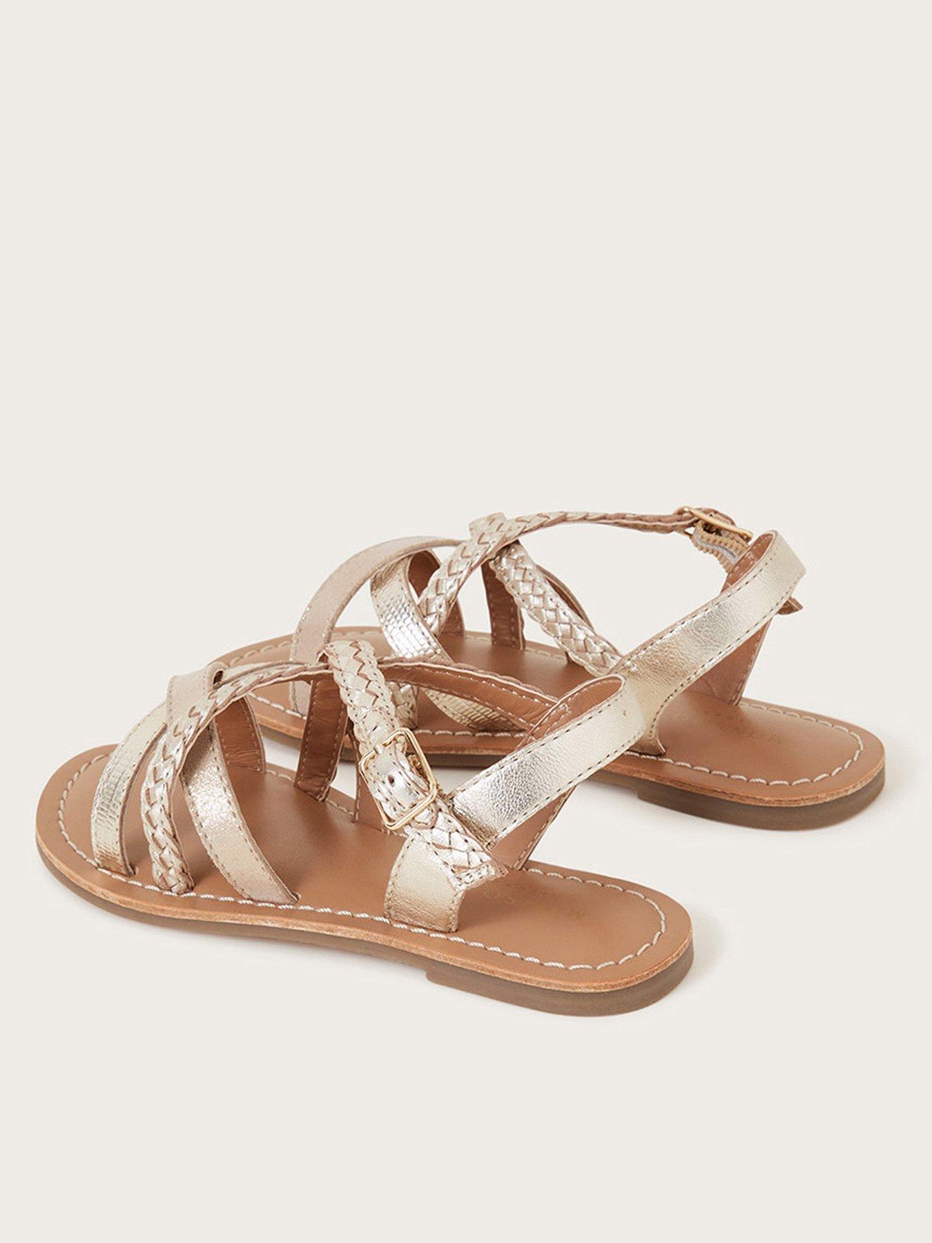 Monsoon gold online sandals