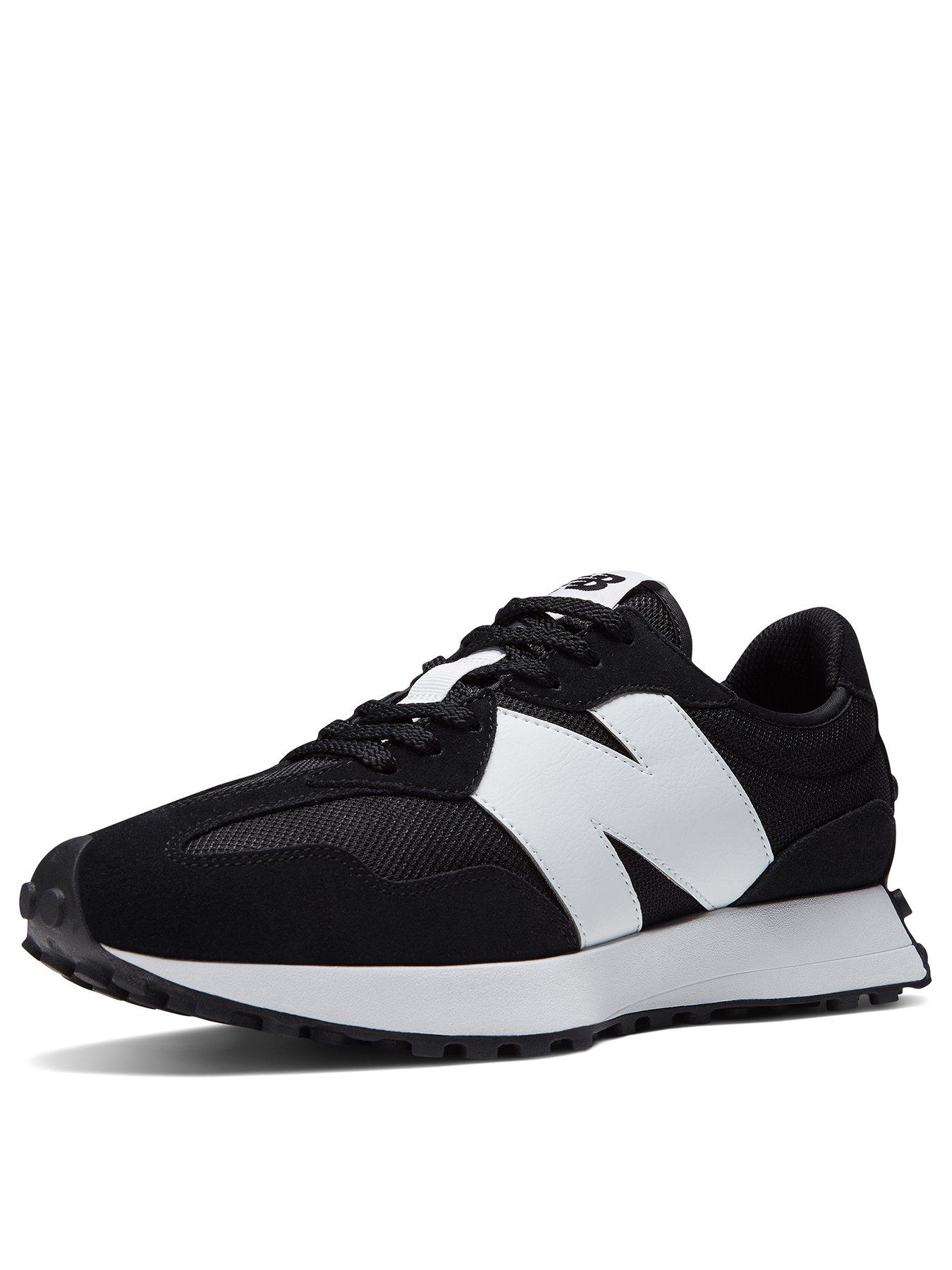 New balance trainers black and clearance white