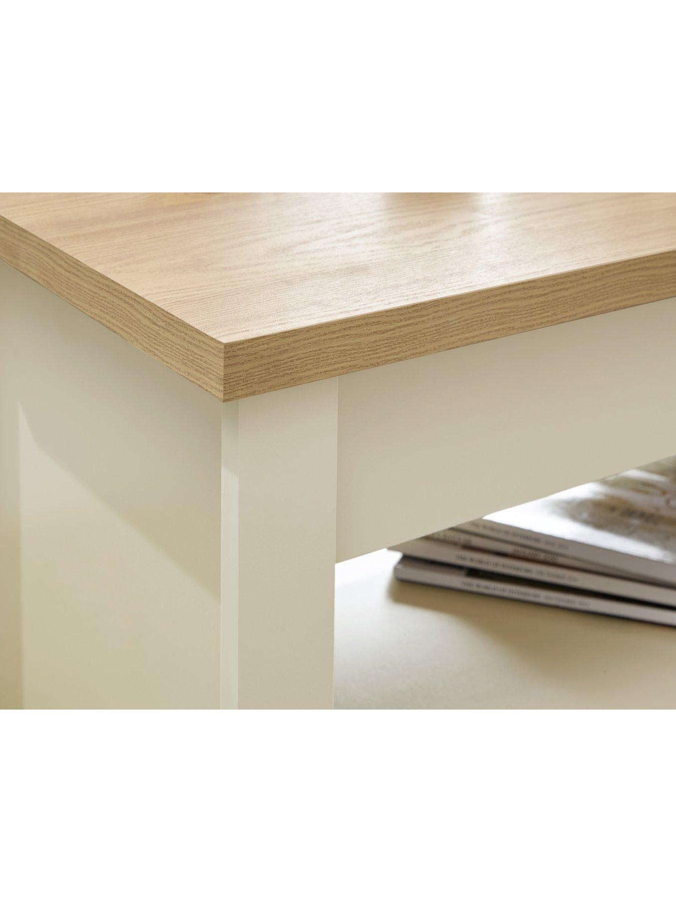 Image 4 of 5 of GFW Lancaster Lift Up Coffee Table - Cream