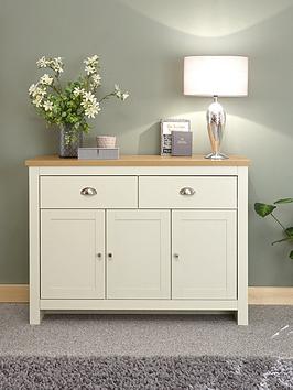 Product photograph of Gfw Lancaster 3 Door 2 Drawer Sideboard - Cream from very.co.uk