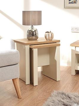 Product photograph of Gfw Lancaster Nest Of Tables - Cream from very.co.uk