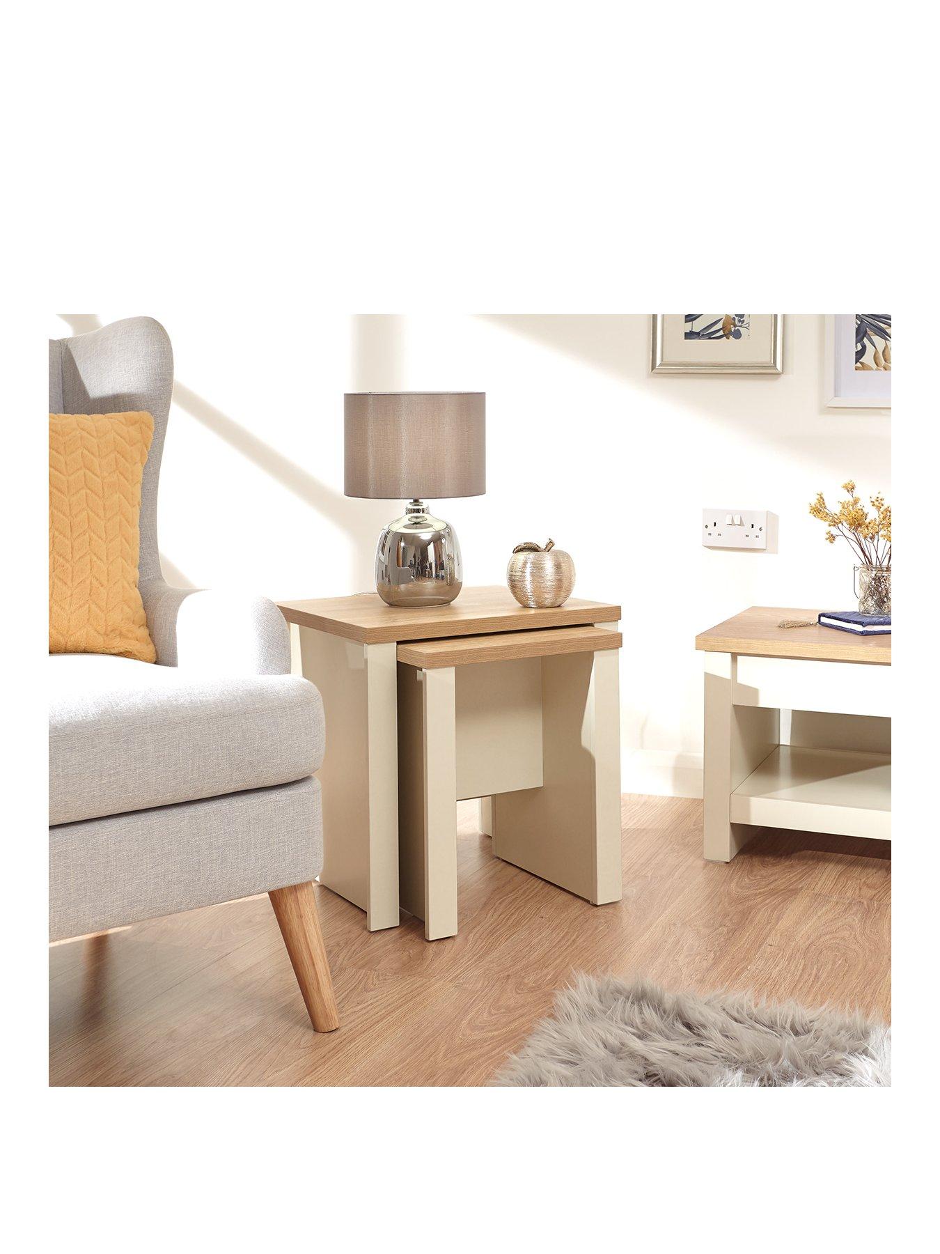 Image 2 of 5 of GFW Lancaster Nest Of Tables - Cream