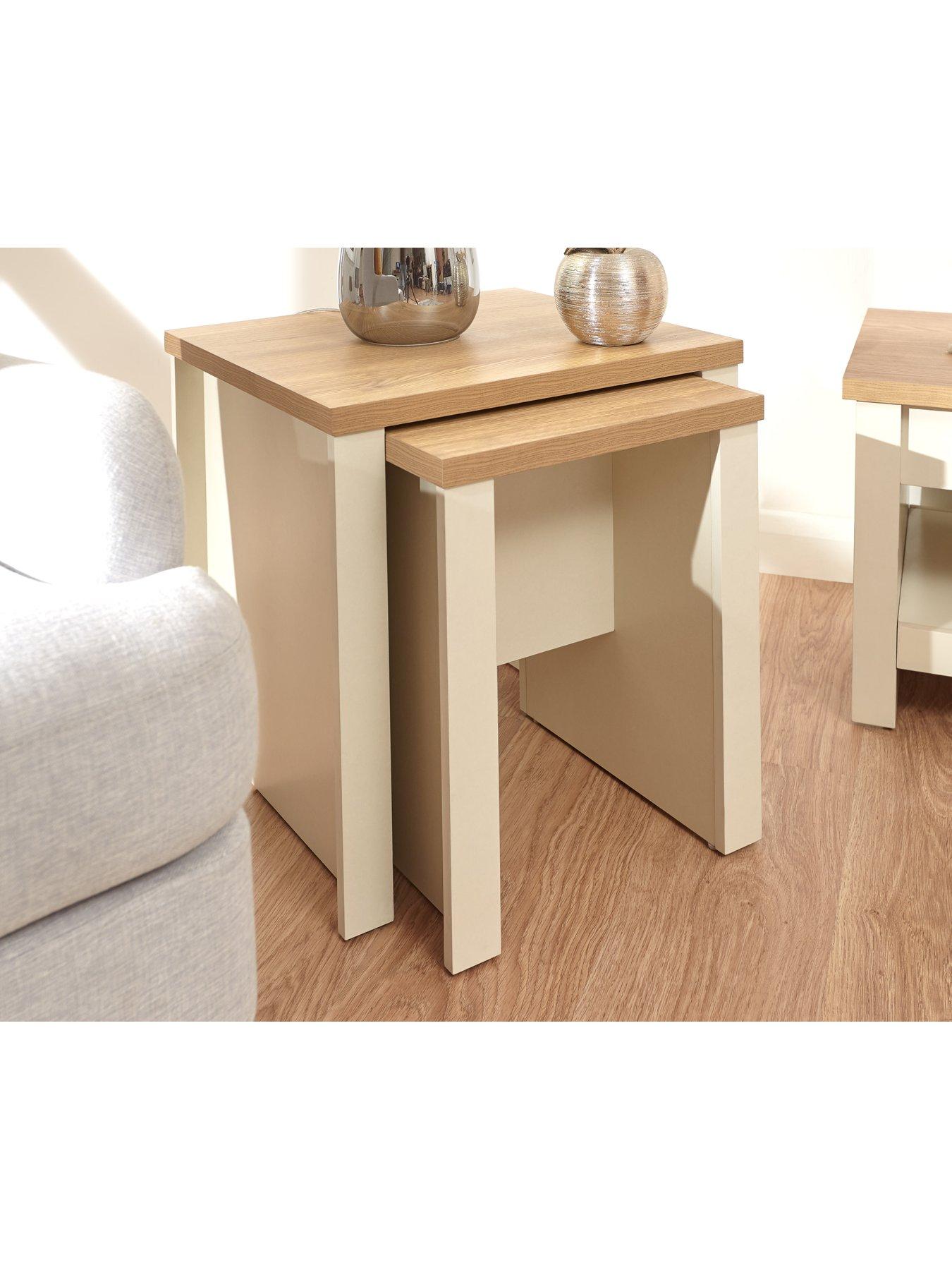 Image 3 of 5 of GFW Lancaster Nest Of Tables - Cream