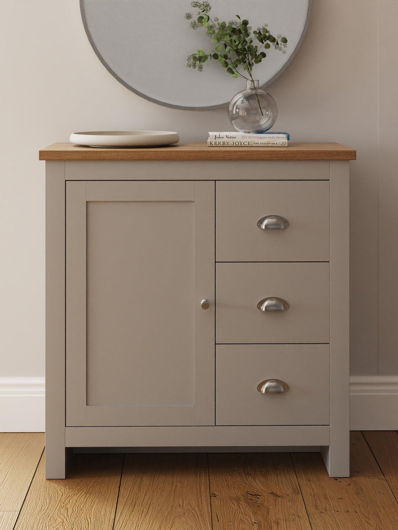 GFW Lancaster 1 Door, 3 Drawer Multi Unit - Grey