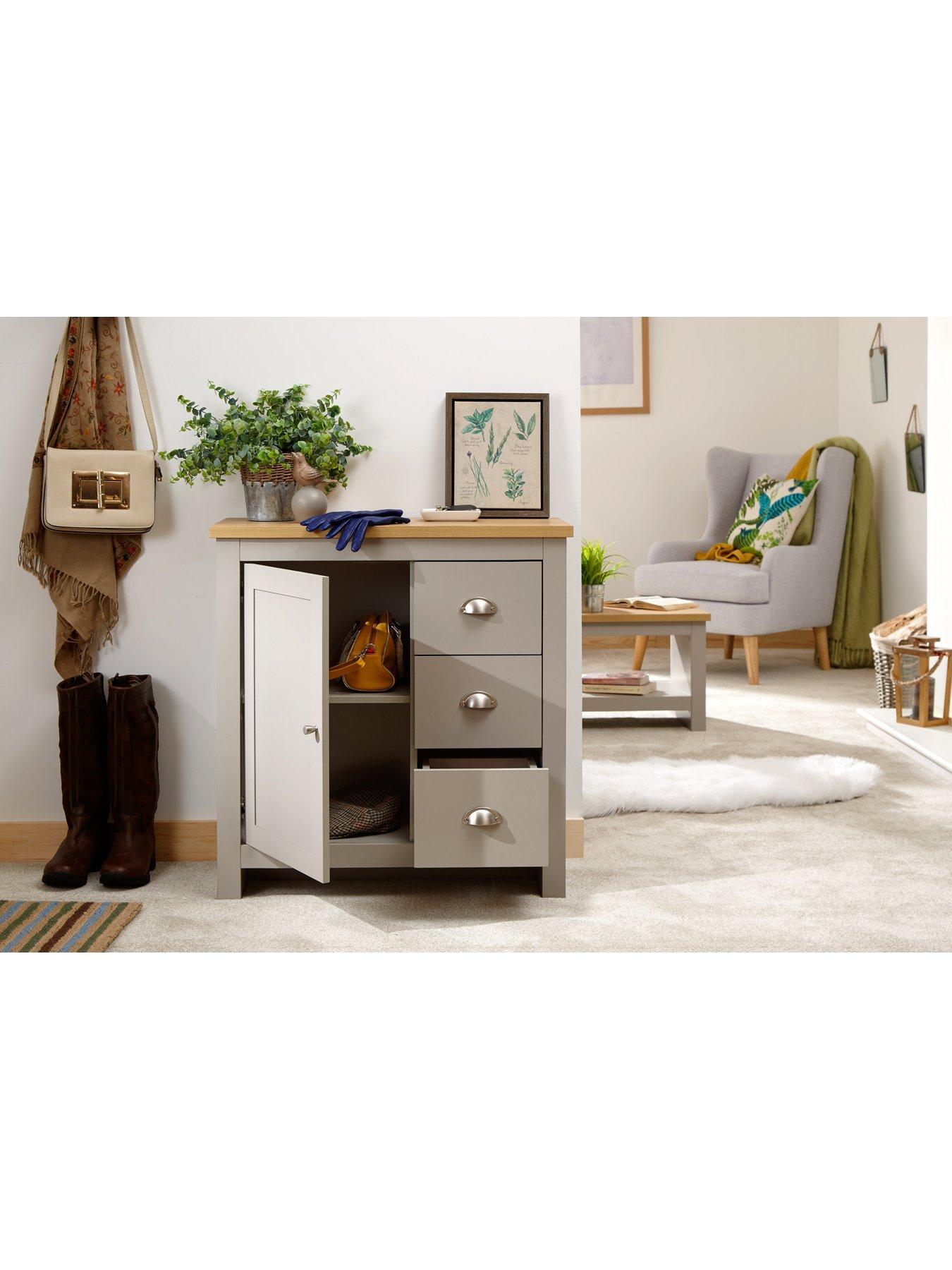 Image 3 of 3 of GFW Lancaster 1 Door, 3 Drawer Multi Unit - Grey