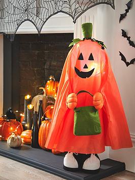 Product photograph of Very Home Standing Pumpkin Ghost With Extending Legs from very.co.uk