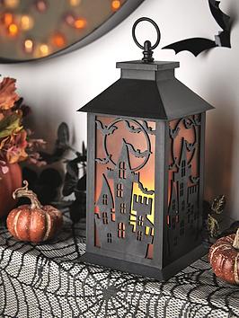 Product photograph of Festive Halloween Scene Lantern Light from very.co.uk