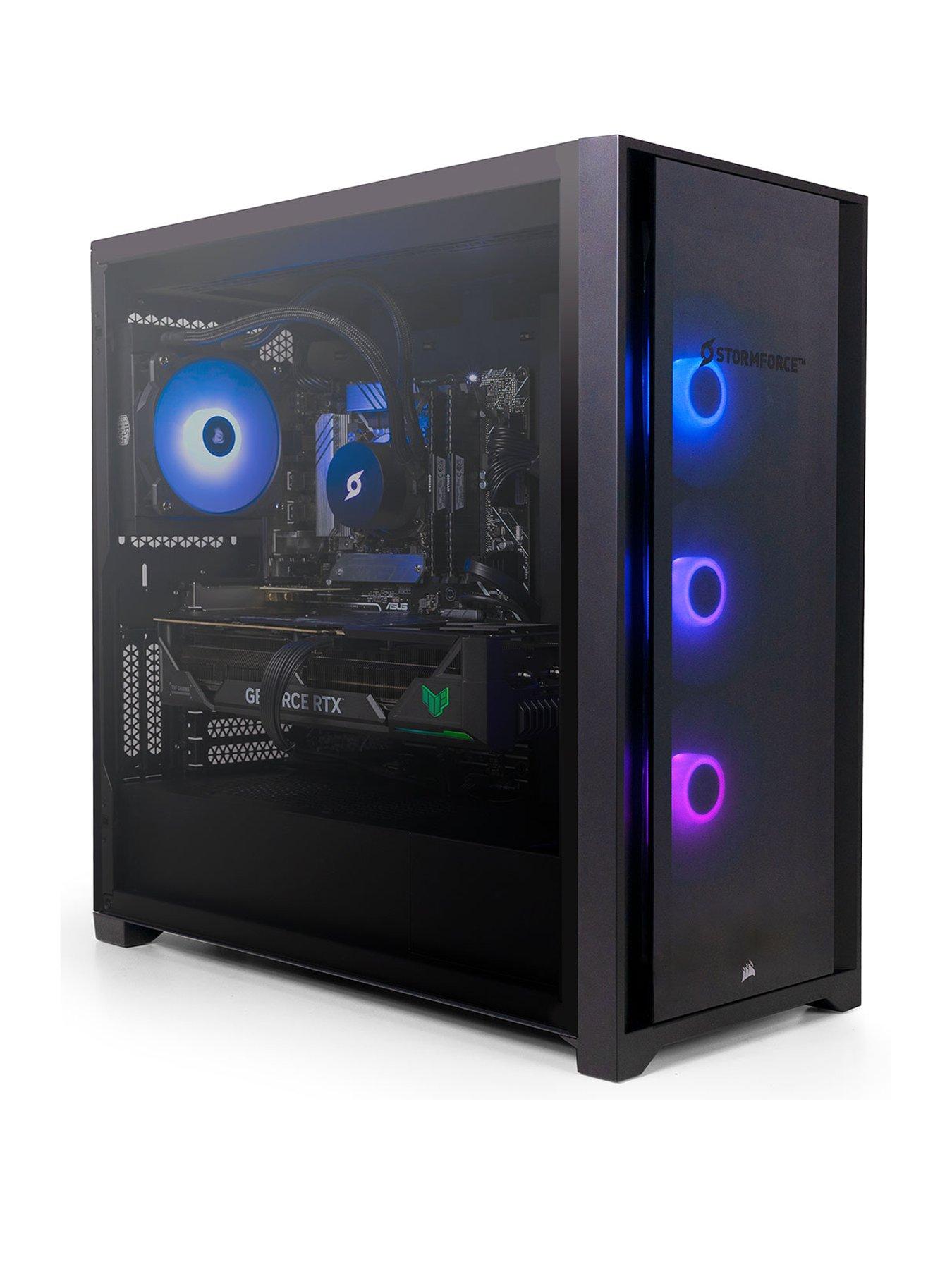 Image 1 of 7 of Stormforce PC Gaming Desktop -&nbsp;RTX 4070 Ti,&nbsp;AMD Ryzen 5 7600X,&nbsp;32GB RAM, 1TB SSD