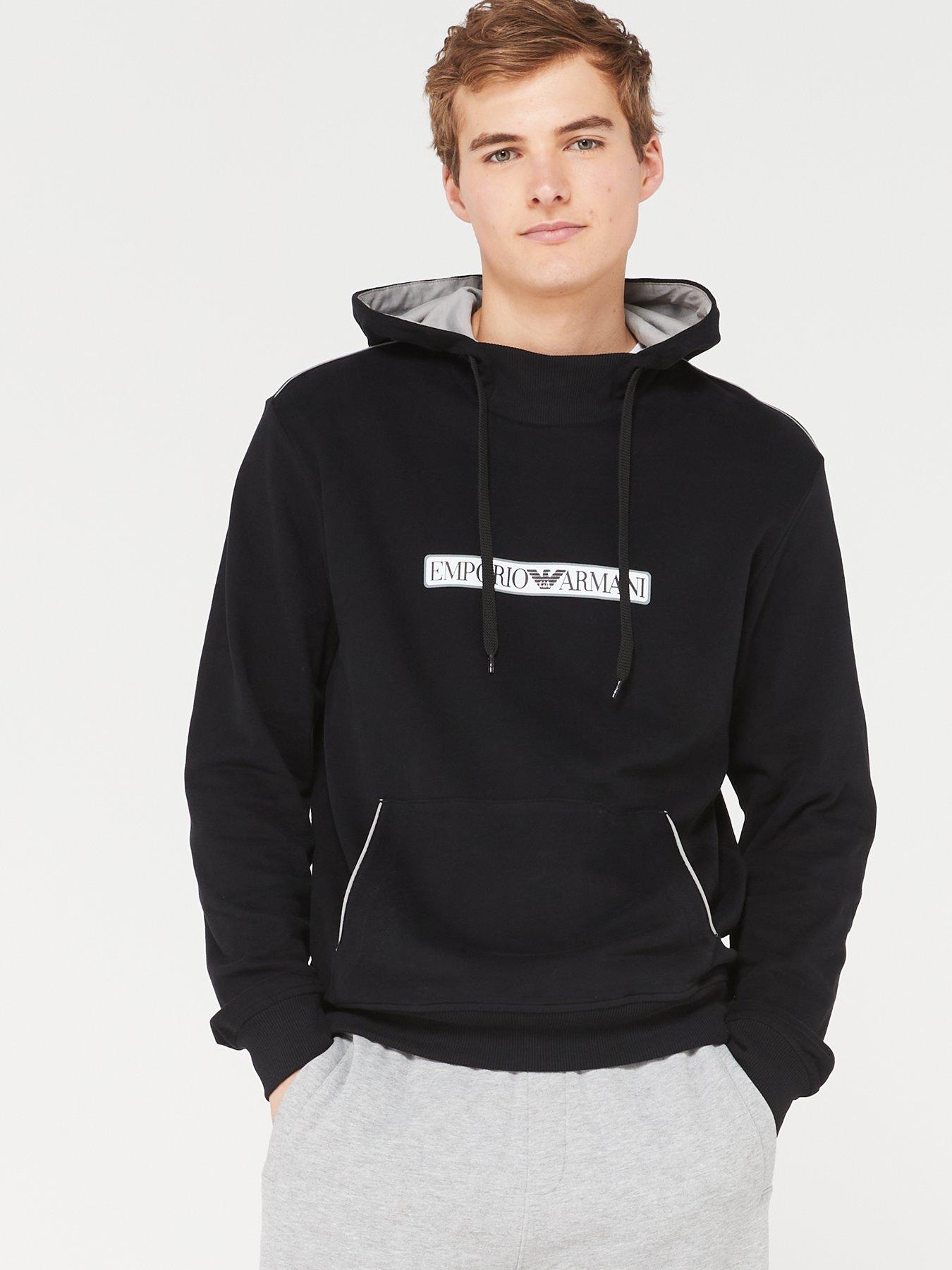 HUGO Bodywear essentials logo sweatshirt in black (part of a set