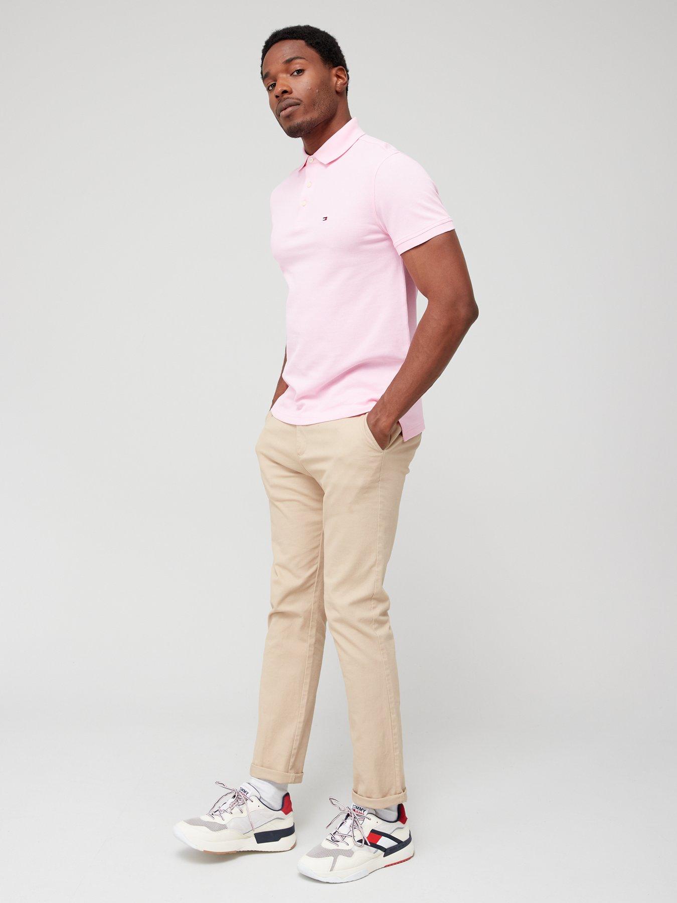 Tommy Hilfiger Classic 1985 Slim Fit Pink Polo Shirt